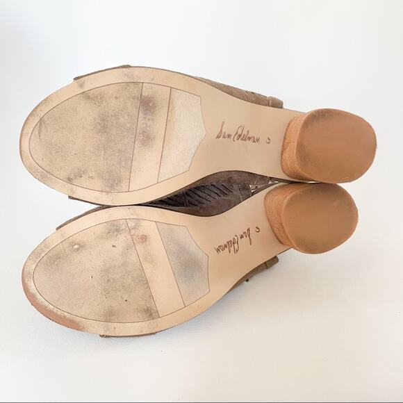 Sam Edelman Rocco Taupe Sandals Sz 6 - Picture 5 of 5